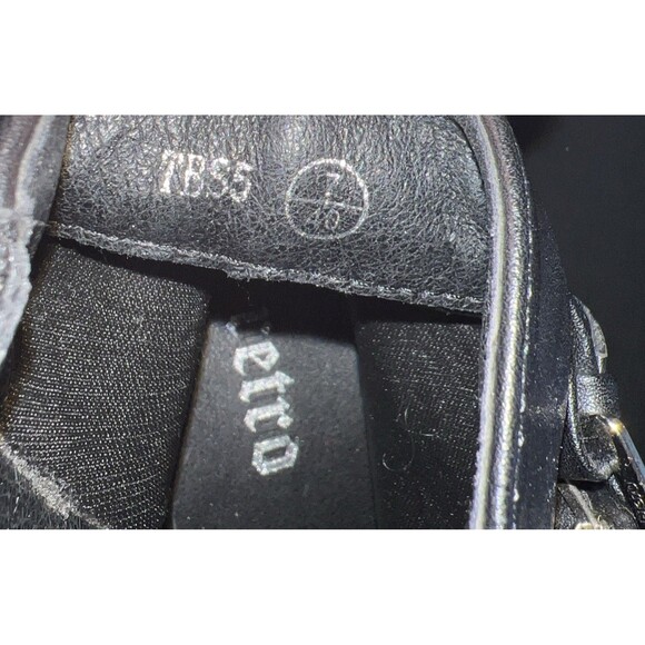 Retro Y2K 90’s Vintage Black Combat boots Grunge Goth Biker Lug Sole Women ‘s 7 - Picture 5 of 8